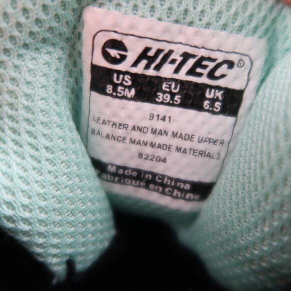 Hi Tec Shoes Womens 8.5 Hiking Boots Waterproof Leather Lace up Trail Outdoor - Picture 12 of 12